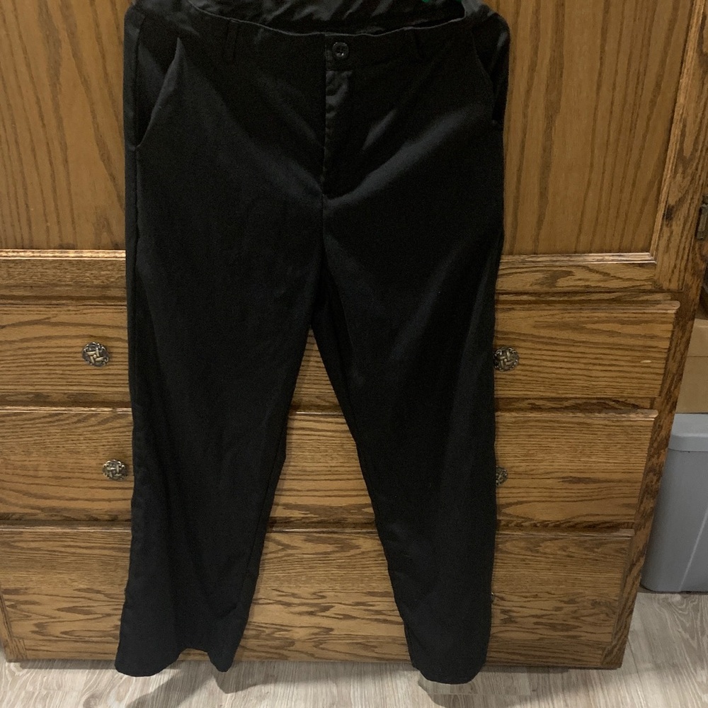 ROMWE Men's Elegant Black Dress Pants